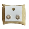 ME9373 CUBIC ZIRCONIA SUN  STUD EARRINGS