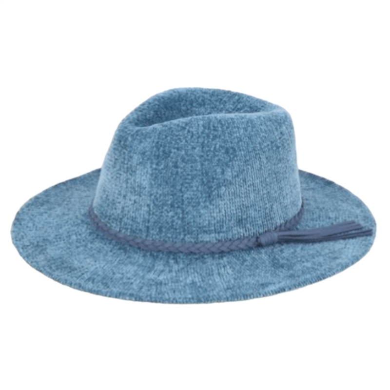 MH0134BL TEAL  BLUE 100% POLYESTER PANAMA HAT