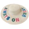 MN0120 FLOPPY BEACH SUN HAT 100% PAPER STRAW