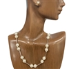 MN4283 FRESH WATER PEARL EARRING & NECKLACE SET