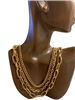 MN7078 ''19'' MULTI LAYERED CHAIN NECKLACE