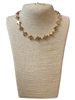 MN90099 PEARL BEADED CROSS SHORT NECKLACE SET