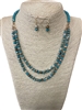 MNE8032 CRYSTAL BEADED  SHORT SET NECKLACE