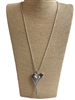 N013406-1 SILVER HEART NECKLACE