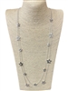N013505 STARS MULTI LAYERED LONG NECKLACE
