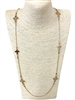 N013514  SMALL CROSS  SNAKE CHAIN NECKLACE