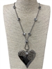 N013515   HEART SNAKE CHAIN NECKLACE
