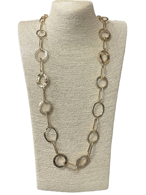 N013558  CIRCLES LONG CHAIN  NECKLACE