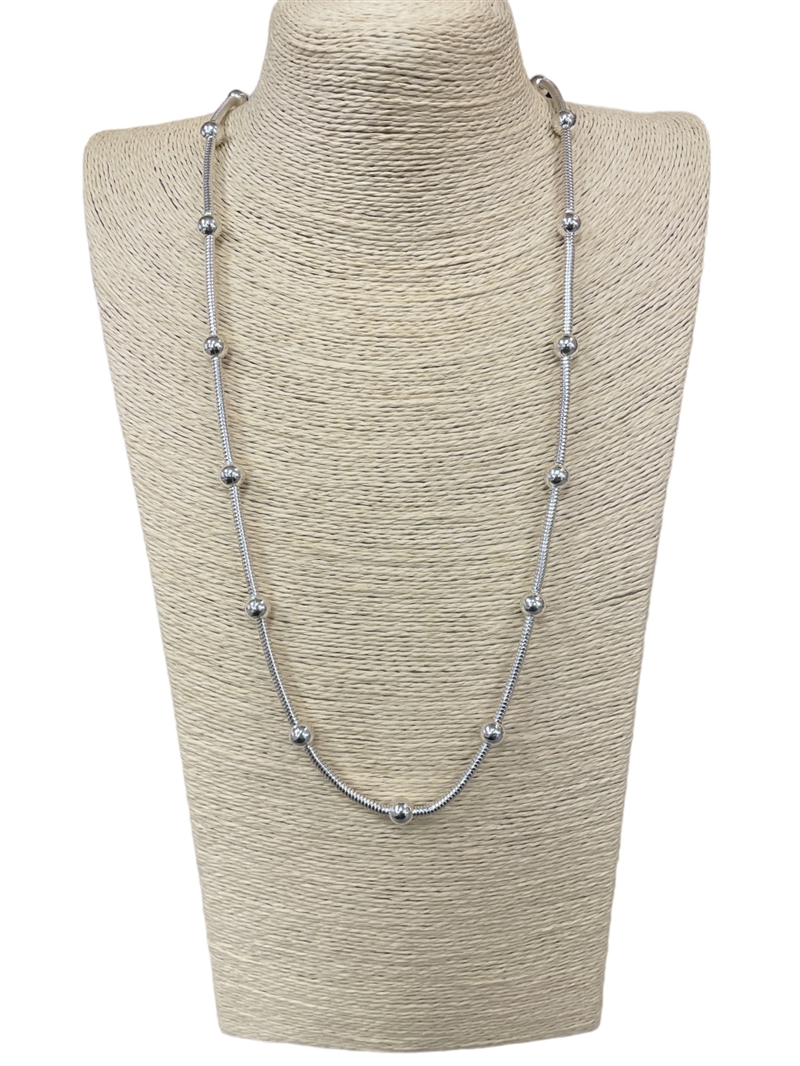 N013566 BALL & CHAIN LONG NECKLACE