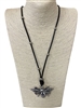 N09658  SMALL BUMBLE BEE LONG NECKLACE