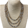 CN608CPC ''60'' 8MM CHAMPAGNE CREAM CRYSTAL NECKLACE