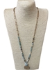 NJ70293 SEMI-PRECIOUS STONE LONG NECKLACE