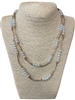 NJ70840  MULTI LAYERED PEARL NECKLACE