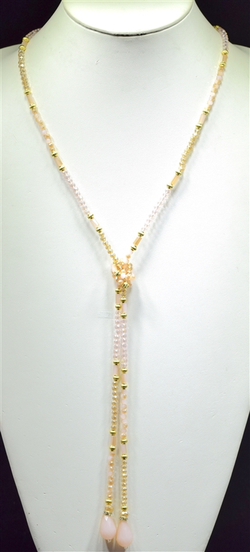 NK0093 BEADED KNOT NECKLACE