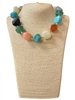 NLN7928 MULTI COLOR ACRYLIC SHORT NECKLACE