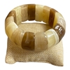 NOB4855  NATURAL ACRYLIC STRETCH CHUNKY BRACELET