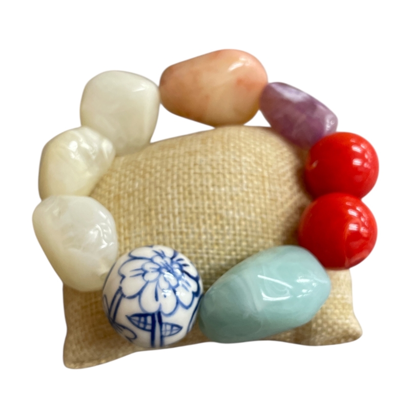 NOB4856  ACRYLIC CHUNKY BRACELET