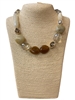NON8005 CRYSTAL MULTI ACRYLIC SHORT NECKLACE