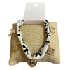 NUB4802  HEART & CROSS CHARMS FABRIC BRACELET