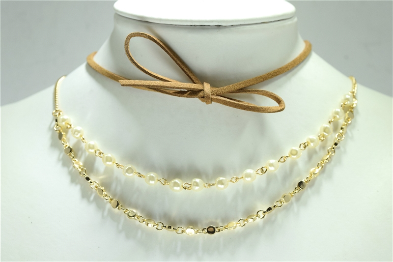 NY7029GBR PEARL CHOKER