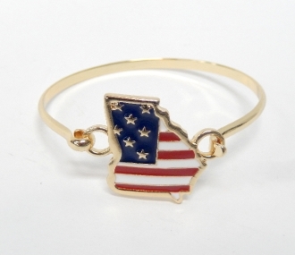 OB06735 AMERICAN FLAG GA BRCLT