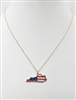 ON1018 AMERICAN FLAG KY NECKLACE
