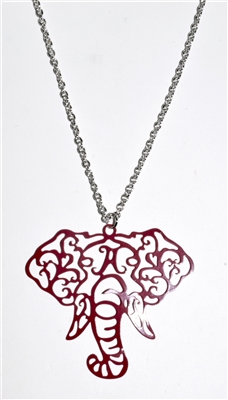 ON2025RD ELEPHANT CUT-OUT CHAIN NECKLACE