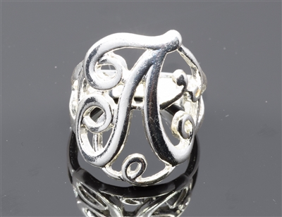 OR0607S LETTER A MONOGRAM RING