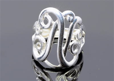 OR0618S LETTER N MONOGRAM RING