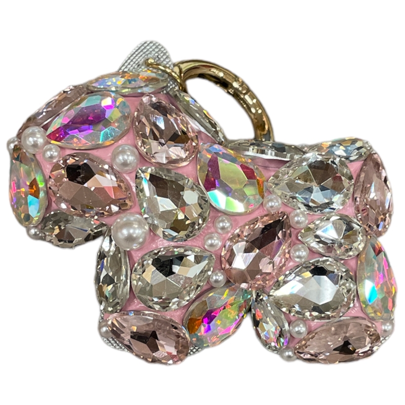 P12PNK  PINK PONY STONE KEYCHAIN