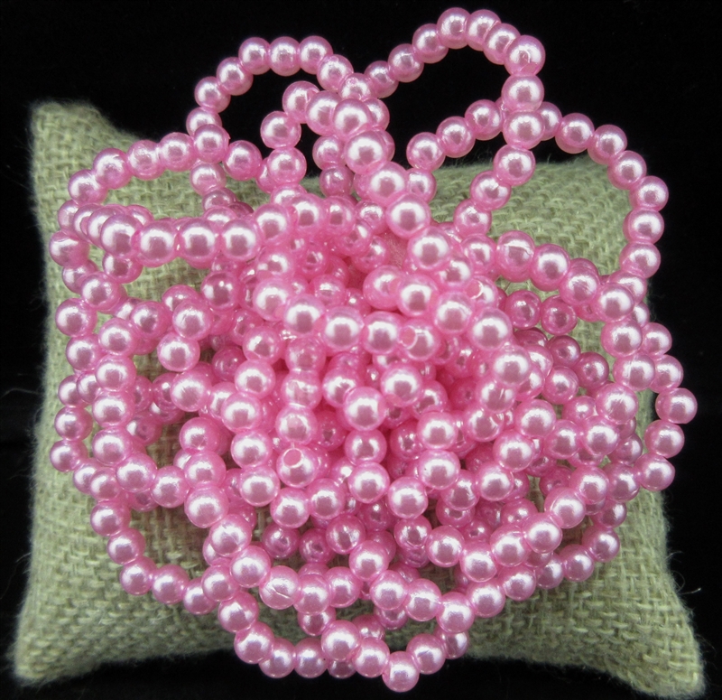 BEADED FLOWER BROOCH