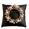P1351 PINK ROUND PEARL FLOWER BROOCH PIN