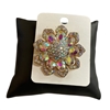 P1582  SMALL FLOWER RHINESTONE PIN BROOCH