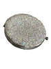 PD3S  SILVER RHINESTONE COMPACT DOUBLE-SIDE MIRROR