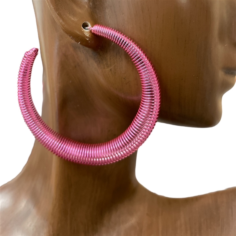 PE5885 GUITAR OPEN HOOP EARRINGS