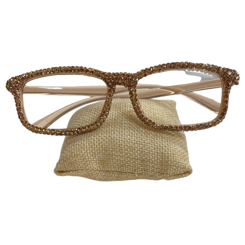 PH01G RHINESTONE GOLD PHOTOCHROMIC READING GLASSES
