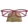 PH01P RHINESTONE PINK PHOTOCHROMIC READING GLASSES