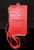 PL9811R TEXTURED RED CROSS BODY PHONE/WALLET HOLDER