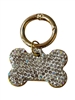 PT03 BLING BONE SHAPED ENGRAVABLE DOG TAG
