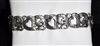 QB 4326 HEART RHINESTONE STRETCH BRACELET