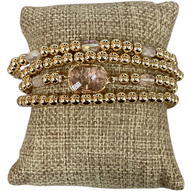 QB2474 BALL & CRYSTAL BRACELET