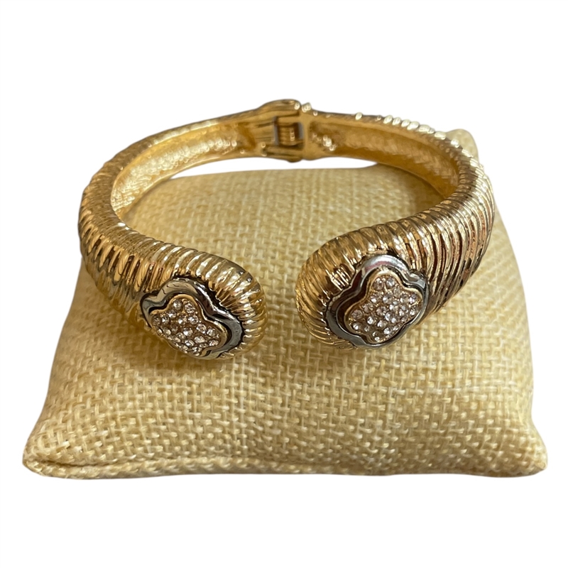 QB25005  GOLD FLOWER   BRACELET