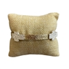 QB2550 MATTE TWO TONE TEXTURED CROSS STRETCH BRACELET