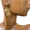 QE-5351 ANTIQUE PAW SMALL EARRINGS