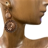 QE-5518 ANTIQUE FLOWER EARRINGS