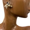 QE-6121  ANTIQUE  HORSE HEAD  EARRINGS