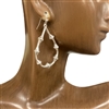 QE2456 BAMBOO TEARDROP EARRINGS