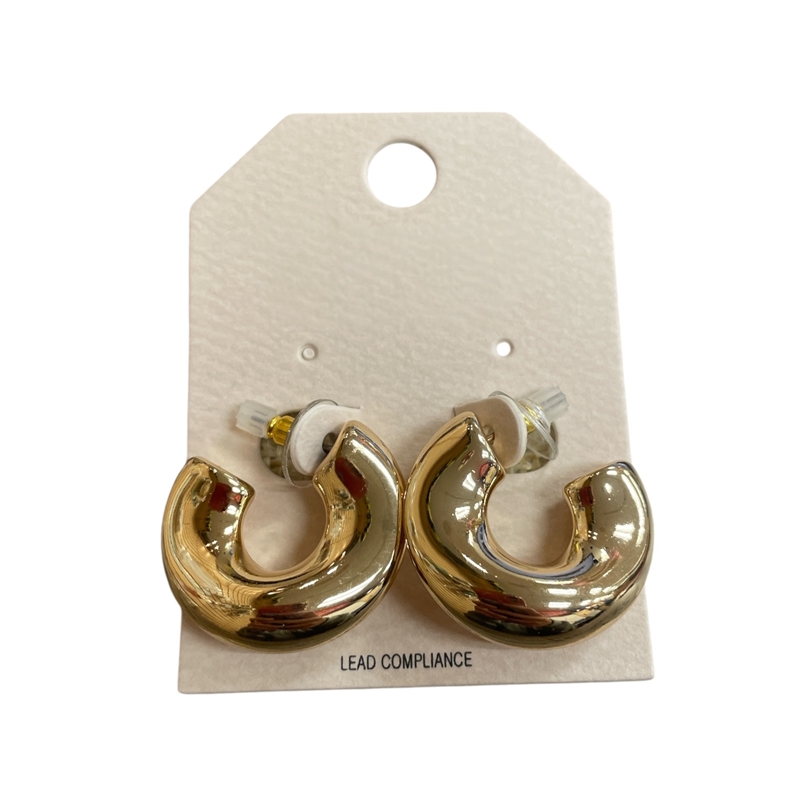 QE2667 SMALL TEXTURED SEMI HOOPS