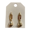 QE2681 SQUOVAL & TEARDROP EARRINGS