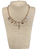 QN4671  CROSS & CHARMS SHORT NECKLACE